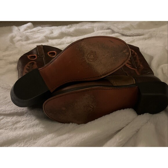 Road Wolf Men’s 11.5 Cowboy Boots – Brown Western Rodeo Leather main image 5